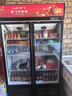 新飞 （Frestec）展示柜冷藏保鲜柜酒水饮料冰柜双开门冷藏柜酒店冷藏保鲜柜超市直冷玻璃门风冷无霜冰箱立式冷柜 双门黑红688L【4D风冷无霜】1.2米 实拍图