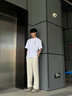 好布衣（HAOBUYI）亚麻裤子男春夏季复古棉麻直筒裤男薄款宽松休闲裤男阔腿长裤 米色 多人购买 XL 135-150斤 实拍图