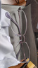 依视路（ESSILOR） 钻晶系列高清耐磨防蓝光近视超薄镜片专业配度数眼镜架男女镜框 现片2片装 来架加工 镜框+依视路膜岩高清1.60现片 实拍图