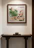 绘扬 牡丹九鱼图挂画中式客厅2026年新款餐厅装饰画进门玄关壁画方形 6-荷花九鱼图 带框尺寸60*60cm 咖啡色框 实拍图