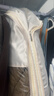 邦尼美家羽绒服压缩收纳袋衣柜衣服防尘罩挂式西服透明衣物挂衣袋 米灰 中 实拍图