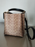 蔻驰（COACH）【品牌直供】奢侈品女包MOLLIE斜挎水桶包棕CBQ33 生日礼物送女友 实拍图