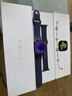 Apple/苹果WatchS11智能手表GPS款46毫米银色铝金属表壳雾紫色运动型表带S/M-联通补贴 实拍图
