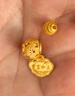 六福珠宝母亲节礼物 足金满天星黄金转运珠路路通串珠 计价 约0.98克 实拍图