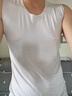 浪莎（LangSha）冰丝背心男7A级抗菌夏季男士无痕薄款休闲运动打底衫跨栏3件装 实拍图