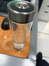 希诺双层玻璃杯男家用商务办公泡茶杯子过滤车载水杯XN-9302 345mL 实拍图