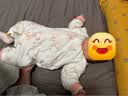 贝瑞加（Babyprints）婴儿连体衣夹棉保暖童装男女宝宝加厚对开哈衣家居内衣 大象80 实拍图