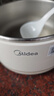 美的（Midea）电煮锅 小电锅 不锈钢0涂层电热锅 宿舍小锅多功能锅 1.6L学生寝室一体泡面小火锅XZC2017G 配蒸笼 实拍图
