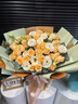 领香鲜花速递香槟玫瑰花束表白送女友老婆生日礼物全国同城配送 33朵香槟玫瑰花束—女神款 实拍图
