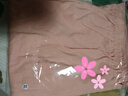 女士纯棉长裤阔腿裤纯色舒适亲肤可外穿家居裤睡衣 浅粉 2XL 实拍图