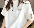 真维斯（Jeanswest）纯棉内搭打底衫女夏季宽松高级感上衣服慵懒风休闲圆领短袖t恤女 实拍图