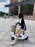 永久同款小海豚电动滑板车折叠小型两轮迷你成人便携男女踏板亲子电动车电瓶车学生代步 骑士黑 【超威/天能铅酸专用电池】24V有刷电机30里 实拍图