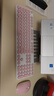 雷柏（Rapoo）X260S 键鼠套装 无线键鼠套装 办公键盘鼠标套装 电脑键盘 笔记本键盘 粉色 实拍图