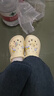 名创优品（MINISO）洞洞鞋男女夏季外穿凉鞋防滑厚底踩屎感包头凉拖鞋 卡其+趣味零食 实拍图