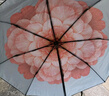 蕉下（beneunder）太阳伞防紫外线夏季遮阳伞晴雨两用伞双层三折防晒伞小黑伞BM011 【经典大花】花椿 实拍图