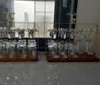 德销特高档白酒杯套装轻奢家用金箔金山分酒器酒具套装 透明款10壶10杯+麋鹿杯架 实拍图