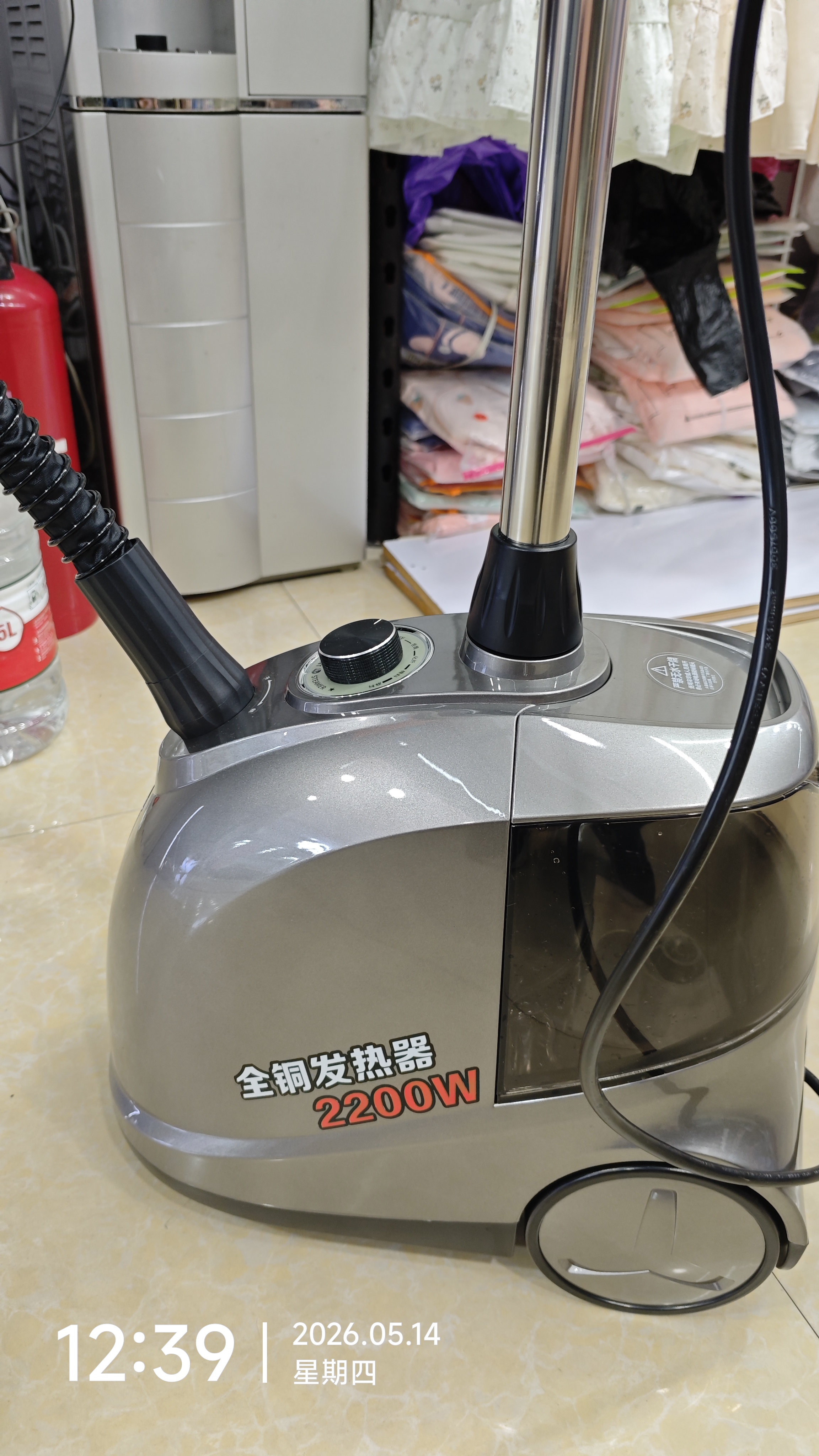 卡莱诗曼新款蒸汽挂烫机商用服装店专用大功率熨斗家用立式熨烫一体机铜芯 C919T 碳晶深灰全铜炉2200W 实拍图