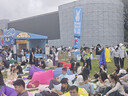 格术充气沙发音乐节露营装备户外懒人空气沙发演唱会充气床秋游坐垫蓝 实拍图