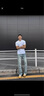 顶峰保罗（Dingfengbaoluo）裤子男士垂感直筒休闲长裤宽松夏季阔腿运动2356黑色L 实拍图