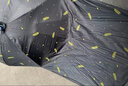 电动车遮阳雨伞快拆可折叠电瓶车雨棚蓬防晒挡雨踏板摩托车防雨伞 无支架【黑色羽毛】加长-黑胶 实拍图