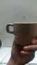 马克杯ins风萨摩叠叠学生牛奶杯可爱大容量喝水杯家用陶瓷杯 咖色小狗摩叠叠杯 实拍图