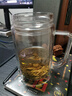 富光双层玻璃杯支持团购定制泡茶杯办公杯带把 大容量男女水杯子580ML 实拍图