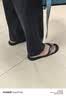 LURAD 人字拖男士夏季时尚沙滩外穿凉拖鞋 黑色 41-42 实拍图