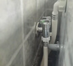 潜水艇（Submarine）F403一进二出三通角阀黄铜镀铬双把双控单独出水自带止水装置银色 实拍图