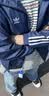 adidas宽松日常舒适运动夹克外套男女春季新款阿迪达斯官方三叶草 深靛蓝   L 实拍图