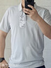 京东京造夏季运动短袖男士t恤polo衫男跑步健身户外速干衣服 浅灰色3.0 L 实拍图
