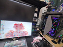 丛林豹星际积木V4LCD屏显四代风扇拼接反叶12cm无限镜支持神光同步PWM调速白色机箱风扇ARGB台式电脑静音 星际积木V4 LCD【黑色反叶】屏显风扇含连接器 实拍图