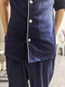 京东京造10A抑菌纯棉睡衣男衣服夏季套装A类一等品50支情侣家居服绀青L 实拍图