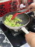 九阳（Joyoung）炒锅家用炒菜锅健康含钛不粘锅平底不粘电磁炉明火通用32cm带锅盖 实拍图