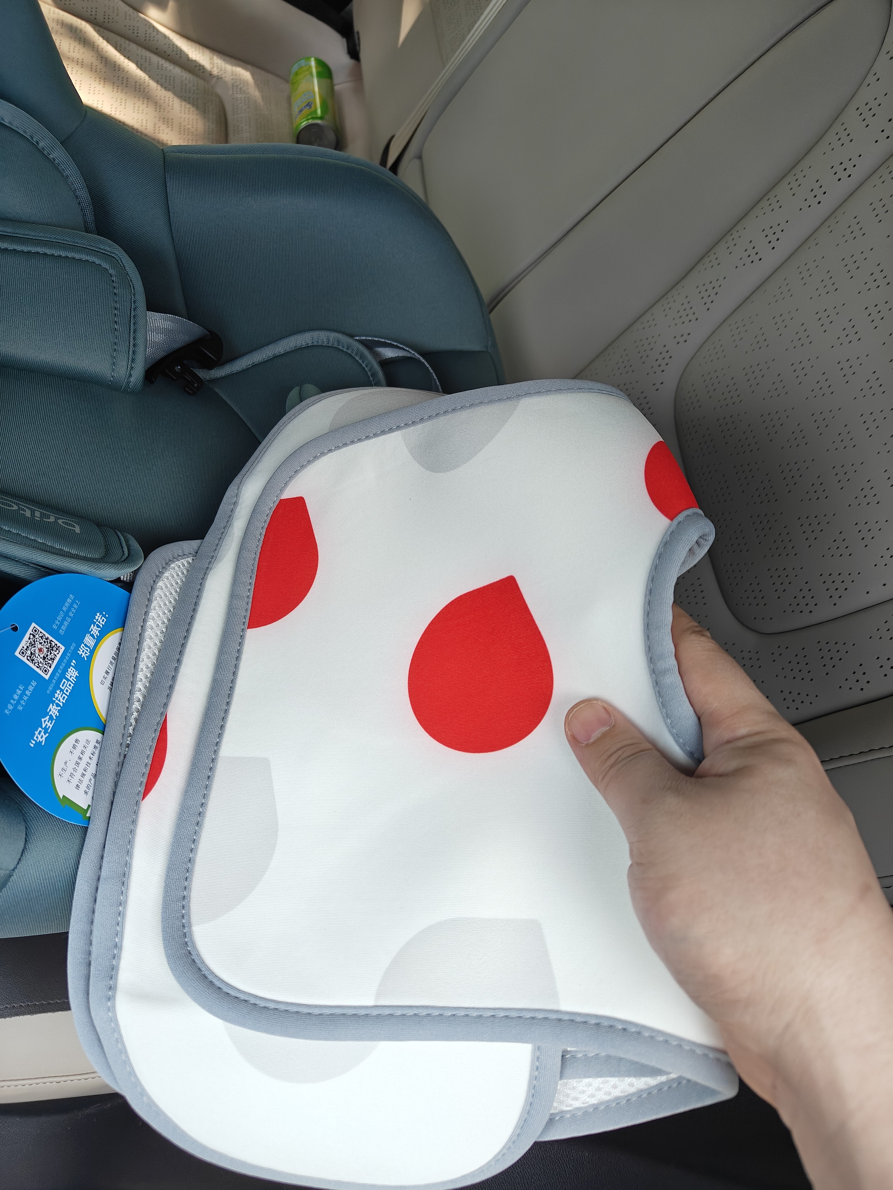 宝得适（BRITAX）宝宝儿童安全座椅0-4岁360度旋转汽车ISOFIX硬接口双面骑士PLUS 双面骑士PLUS松石绿 实拍图