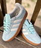 adidas「T头鞋」BARREDA板鞋德训鞋男女阿迪达斯轻运动   薄荷绿/汉玉白/树脂黄   37 实拍图