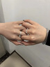 芯奢999纯银花朵戒指女小众设计轻奢高级感2026新款可调节足银食指环 999足银花朵戒指 实拍图