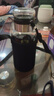 【送杯套】大容量加厚玻璃杯子便携杯茶水分离带杯套泡茶水杯 透明 1000ml吨吨桶 1只装 实拍图