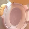 小哈伦儿童马桶婴儿坐便器婴幼儿尿盆小孩宝宝小便器3D软垫坐垫天蓝 实拍图