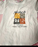 王熙麦纯棉白色短袖t恤女学生休闲风宽松正肩夏季新款女装ins圆领上衣 白色【四只可爱】 XL 建议135-150斤 实拍图