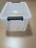 禧天龙塑料衣物收纳箱玩具整理箱车载储物箱55L 透明 1个装 带轮 实拍图