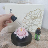 Para Ella永生花陶瓷牡丹生日礼物伴手礼母亲节妈妈结婚纪念护士退休情人节 实拍图