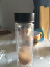 【京东物流配送】高硼硅双层玻璃杯大容量泡茶杯水杯子茶水分离杯 【双层加厚】茶杯350ml1只 实拍图