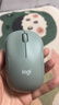 罗技（Logitech）M221 轻音鼠标 无线鼠标 办公鼠标 对称鼠标 带无线微型接收器 薄荷绿 实拍图