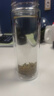 富光双层玻璃杯水杯男女车载家用高硼硅玻璃杯泡茶杯带茶隔玻璃杯子 黑色 320ml 双层玻璃直杯 实拍图
