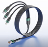 OKSJ【全兼容】数据线三合一充电线6A快闪充120W/100W一拖三适配苹果iPhone16/15/华为Type-c/安卓手机 实拍图