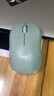 罗技（Logitech）M221 轻音鼠标 无线鼠标 办公鼠标 对称鼠标 带无线微型接收器 薄荷绿 实拍图