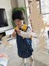 幼歌（YOUGE）婴幼儿刺绣宽松牛仔马甲A字半裙女童甜美俏皮春季两件套 牛仔蓝马甲 100 cm 实拍图