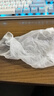 乌斯京一次性手套PVC手套100只中码食品级实验美容清洁烘焙餐饮厨房手套 实拍图