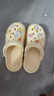 名创优品（MINISO）洞洞鞋男女夏季外穿凉鞋防滑厚底踩屎感包头凉拖鞋卡其色+海星 实拍图