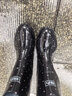回力雨鞋女士款时尚户外防水不易滑耐磨雨鞋靴HL523粉点黑37码 实拍图